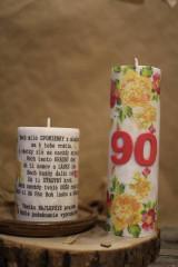 Svietidlá a sviečky - Darček k narodeninám JUBILEUM - 15591476_