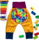 Detské oblečenie - C O L O U R S ... letné/jarné/zimné softshelLOVE nohavice - 15591507_