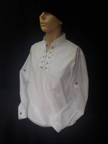 Pánske oblečenie - Štýlova bavlnená pánska košeľa - 15592402_