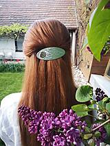 Ozdoby do vlasov - Púdrová zelená - 15595403_