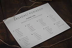 Papiernictvo - Zasadací poriadok "Jednoduchý I." - 15595461_