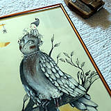 Kresby - Edvin, famózny holub/ kresba - 15596763_
