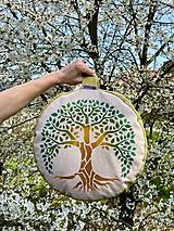 Úžitkový textil - Meditačný Vankúš "Strom života" nízky - 15596528_