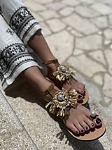 Ponožky, pančuchy, obuv - Bali kožené sandále - 15597389_