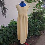 Šaty - Ľanové šaty s prešívaním (rôzne farby) - 15598706_