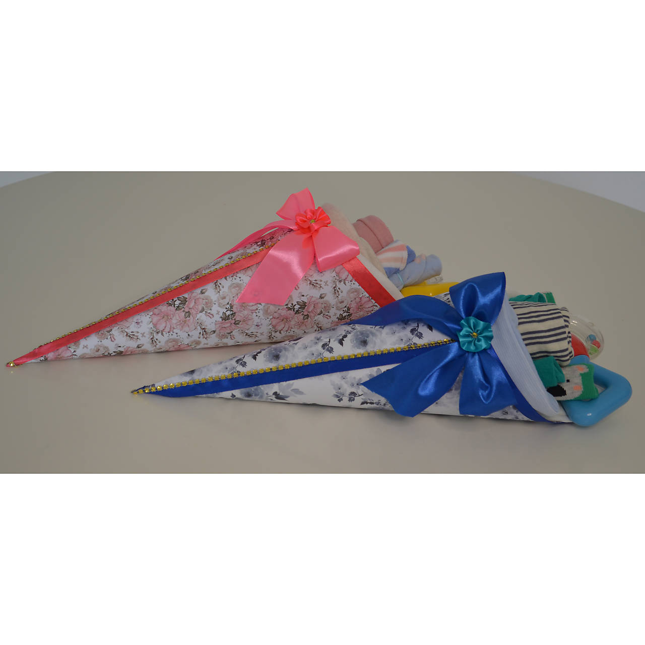 Plienkový kornútok - modrý, ružový (Veľkosť plienok č.6 (nad 15kg) - Modrá)