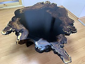 Nábytok - Konferenčný stôl z hlošiny úzkolistej (divá oliva) - 15601462_