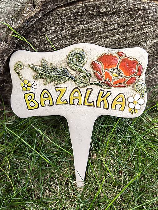 Tabuľky - Zápich Bazalka - 15600537_
