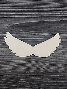 Polotovary - Drevený výrez anjelské krídla 1 - 15601295_