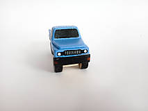 Hračky - Drevený modrý pick-up - 15599658_