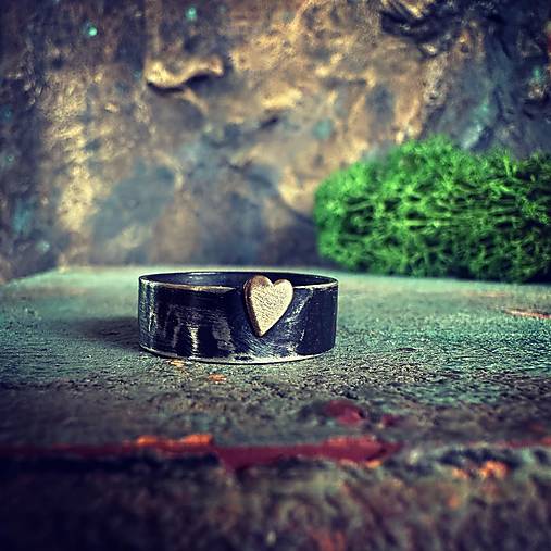 Strieborný prsteň S láskou - v krajine prsteňov
