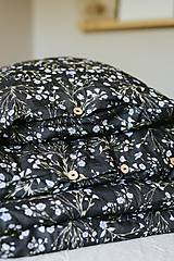 Úžitkový textil - Lněné povlečení ,,Linum Black" - 15602476_