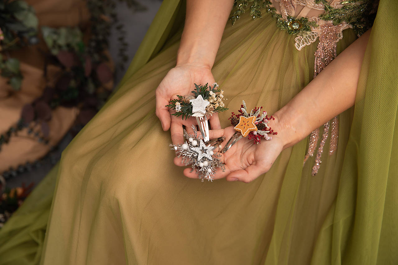 Pukačka do vlasov "vianočná hviezda"  