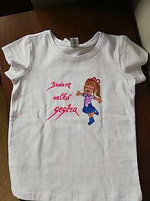 Topy, tričká, tielka - Detské maľované tričko - 15601818_
