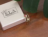 Prstene - Zlatý prsteň red - 15603483_