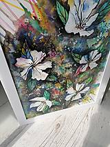 Obrazy - Biele kvety - 15605982_