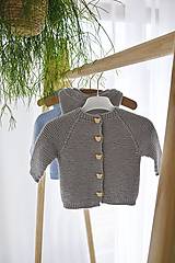 Detské oblečenie - Svetrík pre bábätko - zvieratká z lesa - 15605721_