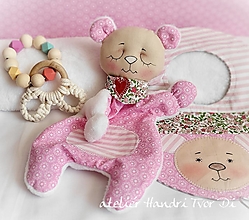 Hračky - Ružový medvedík mojkáčik - 15604512_