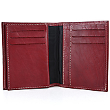 Peňaženky - Púzdro na karty a doklady v bordovej farbe - 15604488_