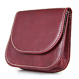Peňaženky - Malá dámska peňaženka na mince v bordovej farbe - 15605208_