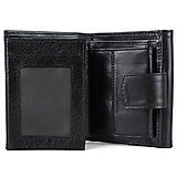 Peňaženky - UNISEX kožená peňaženka s bohatou výbavou v čiernej farbe - 15605382_