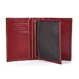 Peňaženky - Kožené púzdro na doklady a karty v bordovej farbe - 15605511_