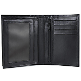 Peňaženky - Kožené púzdro na doklady a karty v čiernej farbe - 15605515_