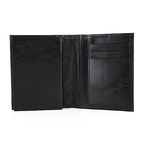 Peňaženky - Púzdro na karty a doklady v čiernej farbe - 15604491_