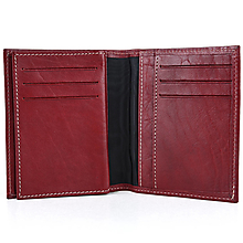 Peňaženky - Púzdro na karty a doklady v bordovej farbe - 15604488_
