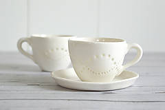 Nádoby - Madeirová porcelánová šálka (espresso) - 15604760_