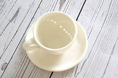 Nádoby - Madeirová porcelánová šálka (espresso) - 15604770_