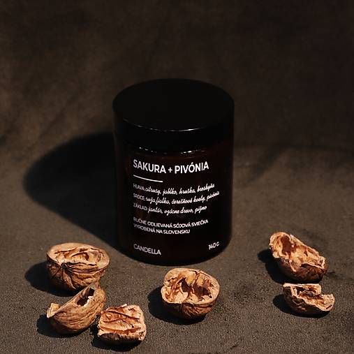 SAKURA + PIVÓNIA sójová sviečka