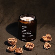 Sviečky - MELÓN sójová sviečka - 15608449_