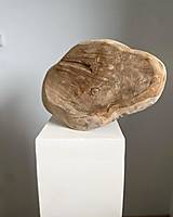 Nádoby - Drevená " nepravidelná" miska z orechového dreva - 15608130_