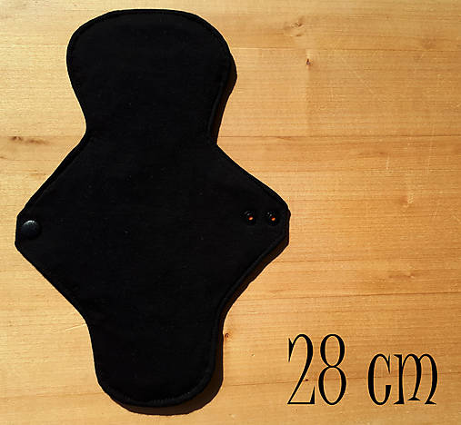 Úžitkový textil - Nočná vložka nepremokavá 28 cm tmavá (Čierna) - 15610662_