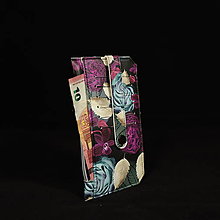 Peňaženky - Ultratenké peňaženky Purse Pall - kvetovaná séria - 15609280_