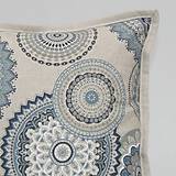 Úžitkový textil - ROMANA - modro tyrkysová mandala - obliečka na vankúš(2) 40x40 - 15610175_