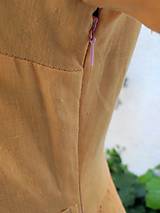 Šaty - Ľanové šaty s madeirou  - vzorok vypredaj  -50% 19,50€€ - 15610077_