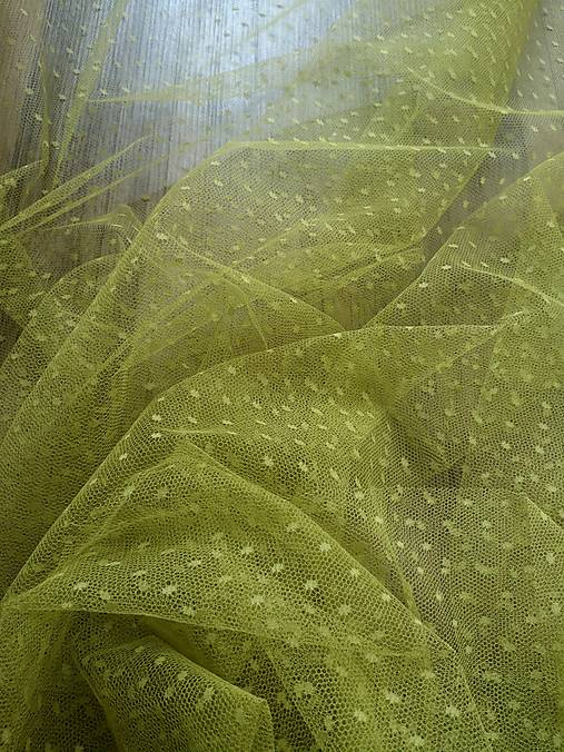 Textil - Tyl s bodkami - 15611883_