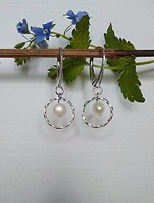 Náušnice - Náušnice perly v striebre Ag925/1000 - 15611806_
