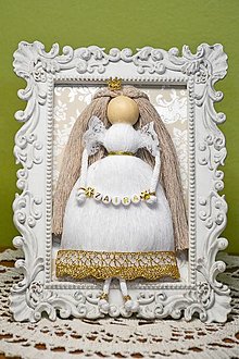Rámiky - Makramé bábika - 15611873_