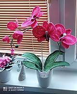 Dekorácie - Háčkovaná Orchidea - 15612819_