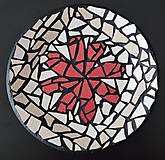 Dekorácie - Mozaikový tanier "Kvet" | 25 cm | bytové dekorácie | mozaika - 15611082_