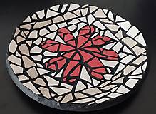 Dekorácie - Mozaikový tanier "Kvet" | 25 cm | bytové dekorácie | mozaika - 15611084_