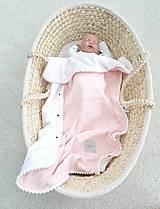 Detský textil - Limitka!Letná deka baby ružová   65x90cm - 15613595_