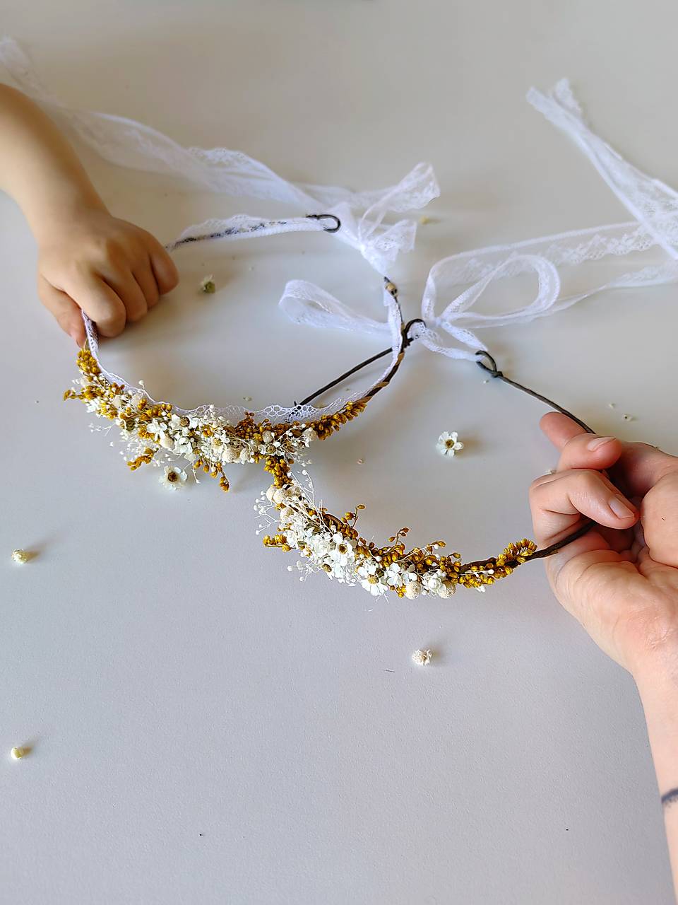 Set venčekov mama/dcéra "ranné slnko"