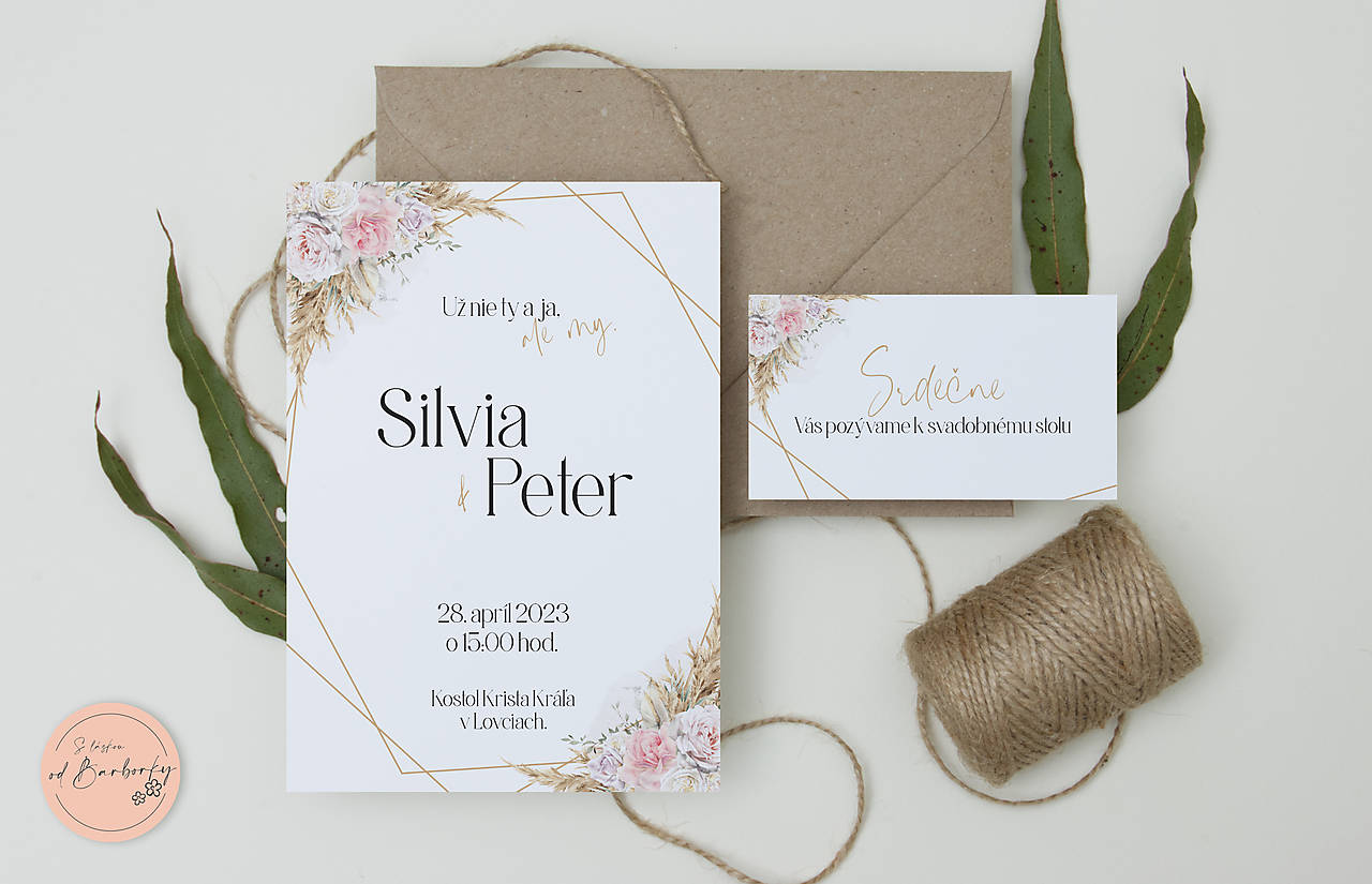 Svadobné oznámenie B#64