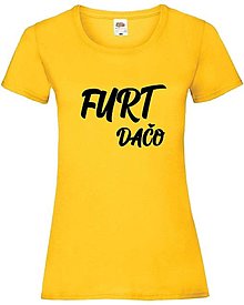 Topy, tričká, tielka - Furt dačo dámske (XL - Žltá) - 15614211_