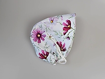 Detské čiapky - Letný detský čepiec letné kvety prémiová bavlna - 15617399_