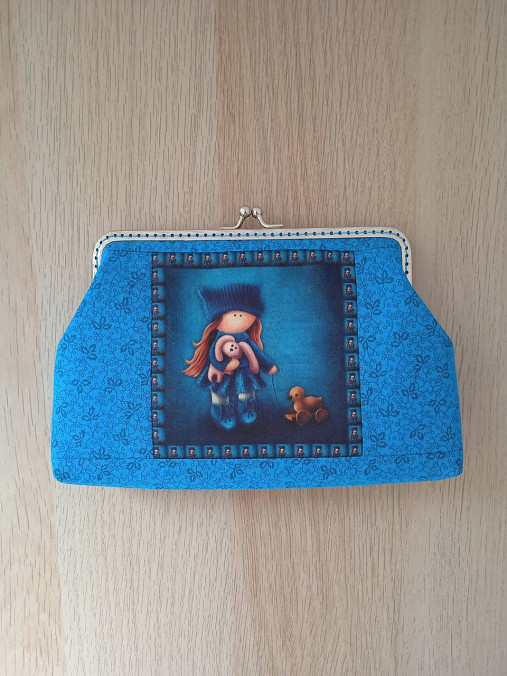 Taštičky - Kozmetická taštička dievčatko s kačičkou  - 15617999_